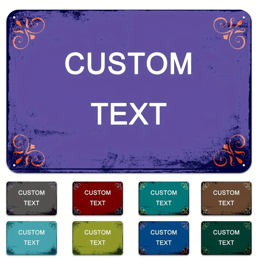 Custom Aluminum Sign 8x12in, Personalized Text, Rust & Color Optional, Retro Wall Decor Indoor Outdoor
Custom Aluminum Sign 8x12in, Personalized Text, Rust & Color Optional, Retro Wall Decor Indoor Outdoor