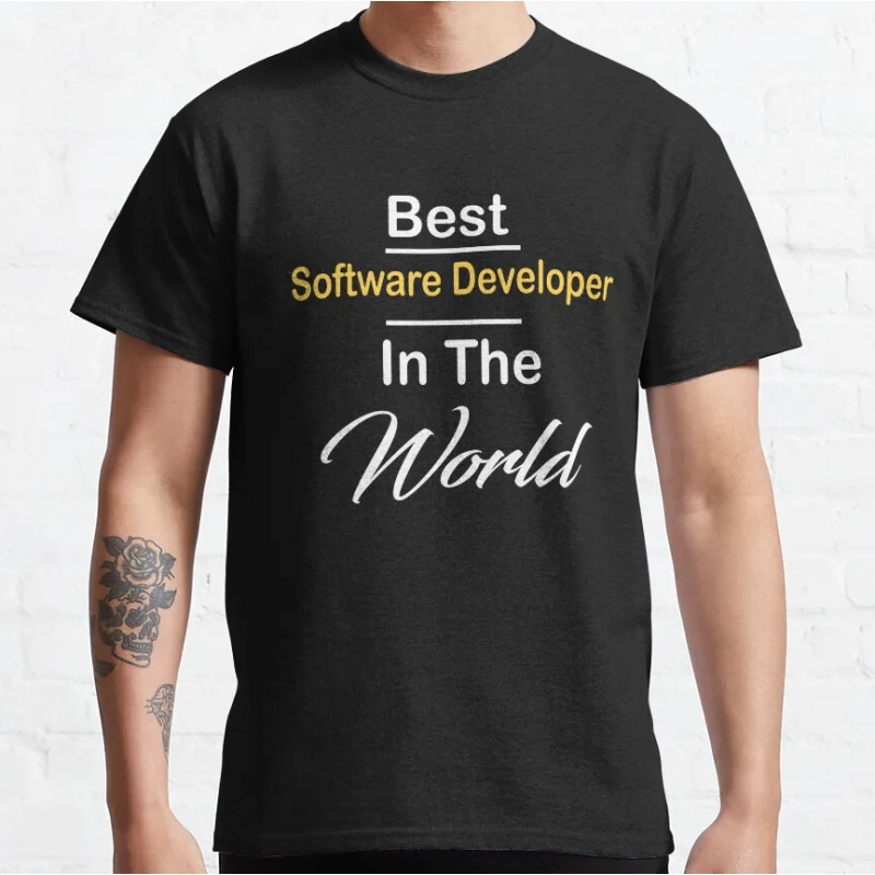 Best Software Developer in the world Fuuny software engineer Graphic T Shirts for Developer Large size Adult tops S-6XL
Best Software Developer in the world Fuuny software engineer Graphic T Shirts for Developer Large size Adult tops S-6XL