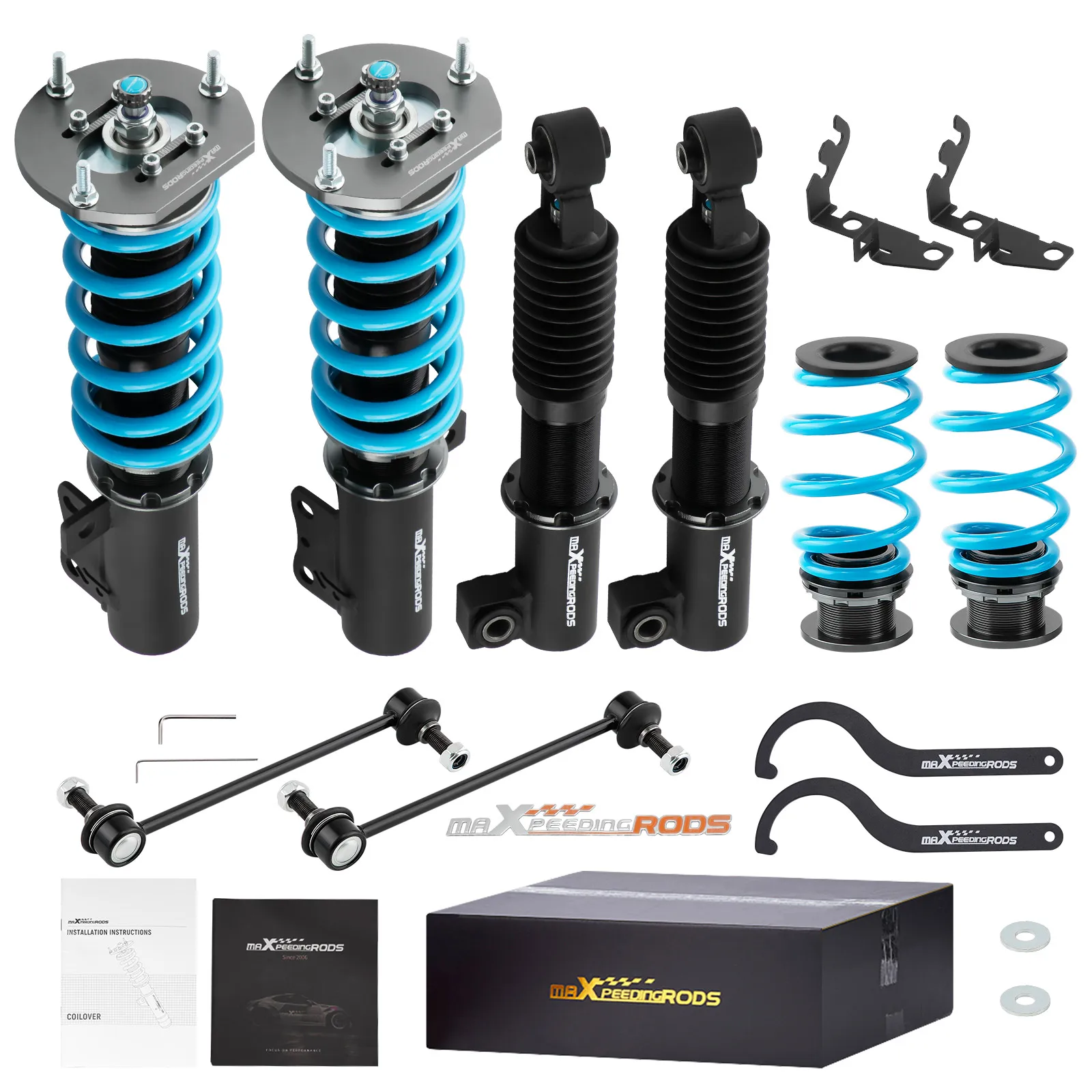 MaXpeedingrods T6 Coilovers Shocks Absorber Kit For Chevrolet Chevy Cobalt 05-10
MaXpeedingrods T6 Coilovers Shocks Absorber Kit For Chevrolet Chevy Cobalt 05-10
