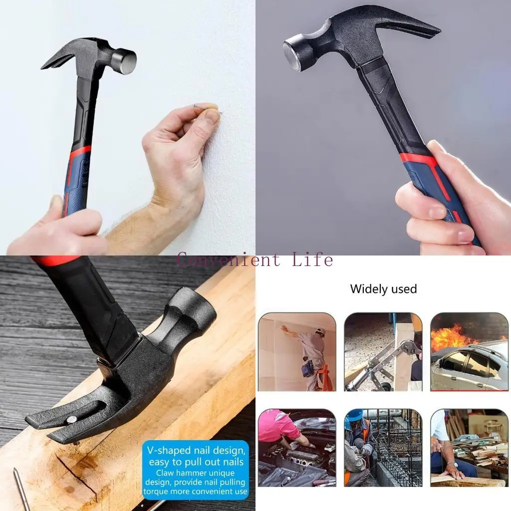 L1EE Ergonomic Claw Hammer with Fiberglass Handle for Woodworking Construction Tasks
L1EE Ergonomic Claw Hammer with Fiberglass Handle for Woodworking Construction Tasks