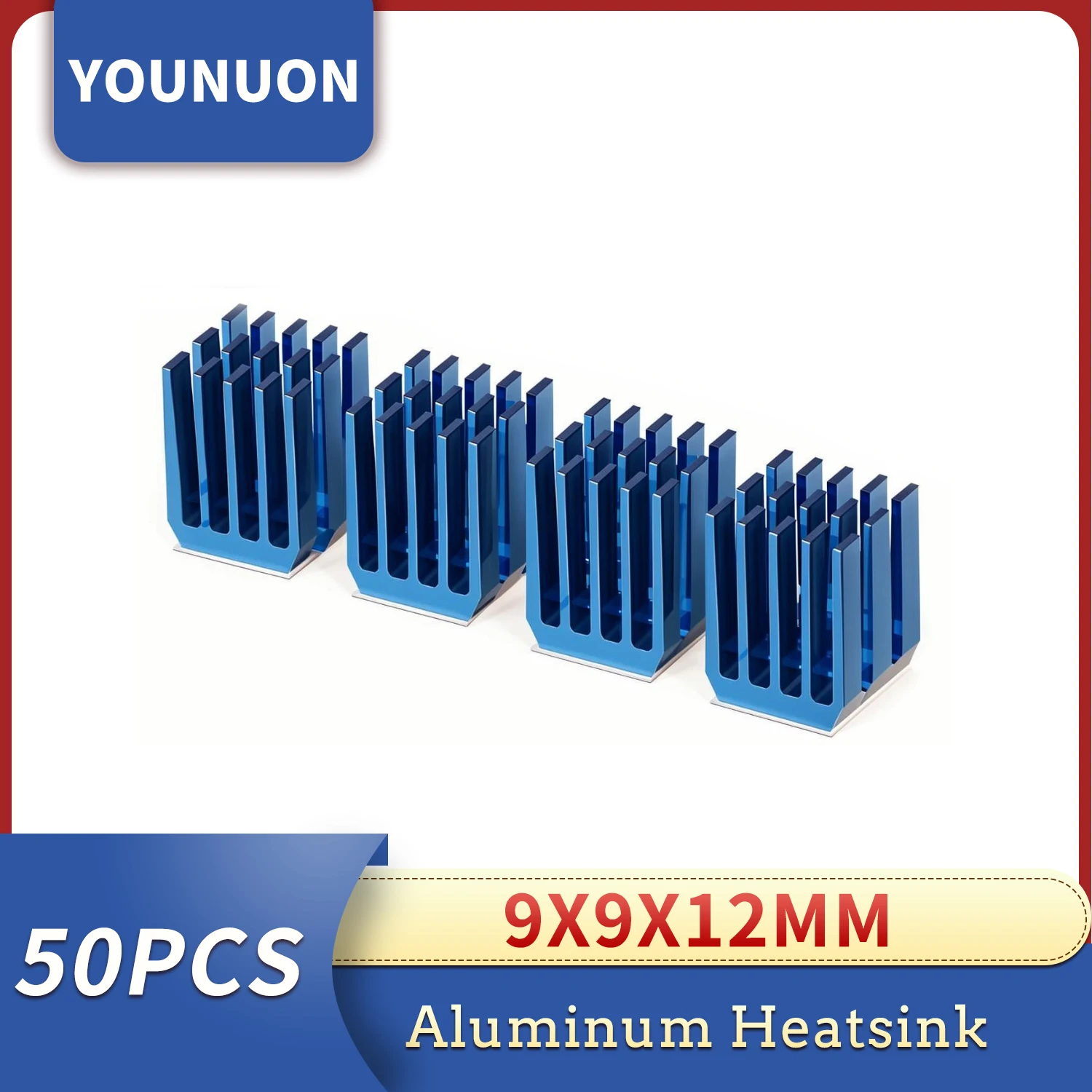 50 шт. радиаторы YOUNUON 9x9x12 мм, охладитель, радиатор, алюминиевый мини-чипсет IC, охлаждение с лентой 9448A 3M
50 шт. радиаторы YOUNUON 9x9x12 мм, охладитель, радиатор, алюминиевый мини-чипсет IC, охлаждение с лентой 9448A 3M