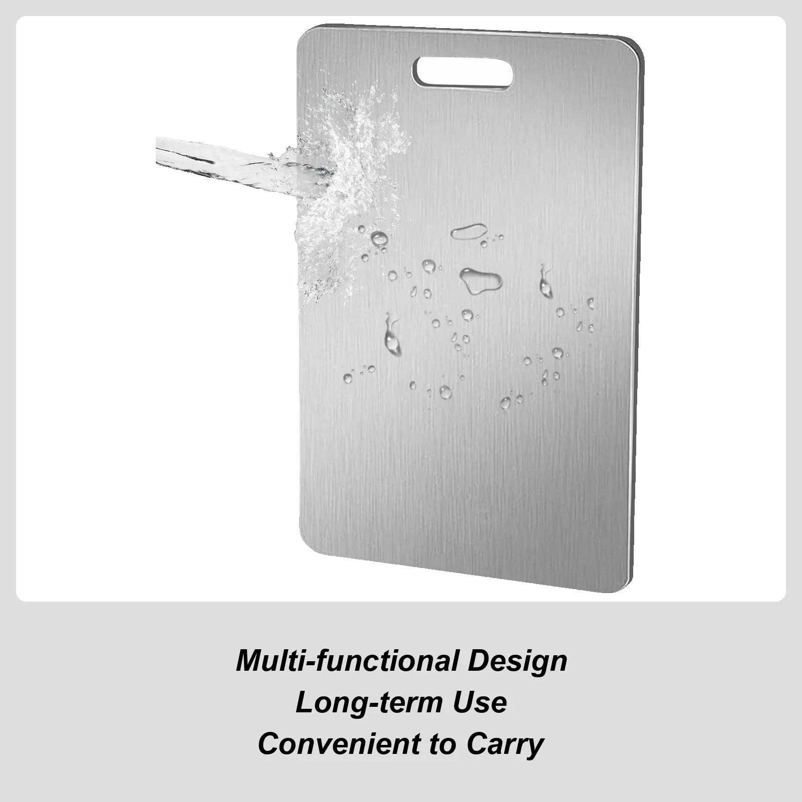 Titanium Cutting Board Double Sided Chopping Mat Small Hangable Meat Fruit Cutting Board for Kitchen Cooking Home Housewarming
Titanium Cutting Board Double Sided Chopping Mat Small Hangable Meat Fruit Cutting Board for Kitchen Cooking Home Housewarming