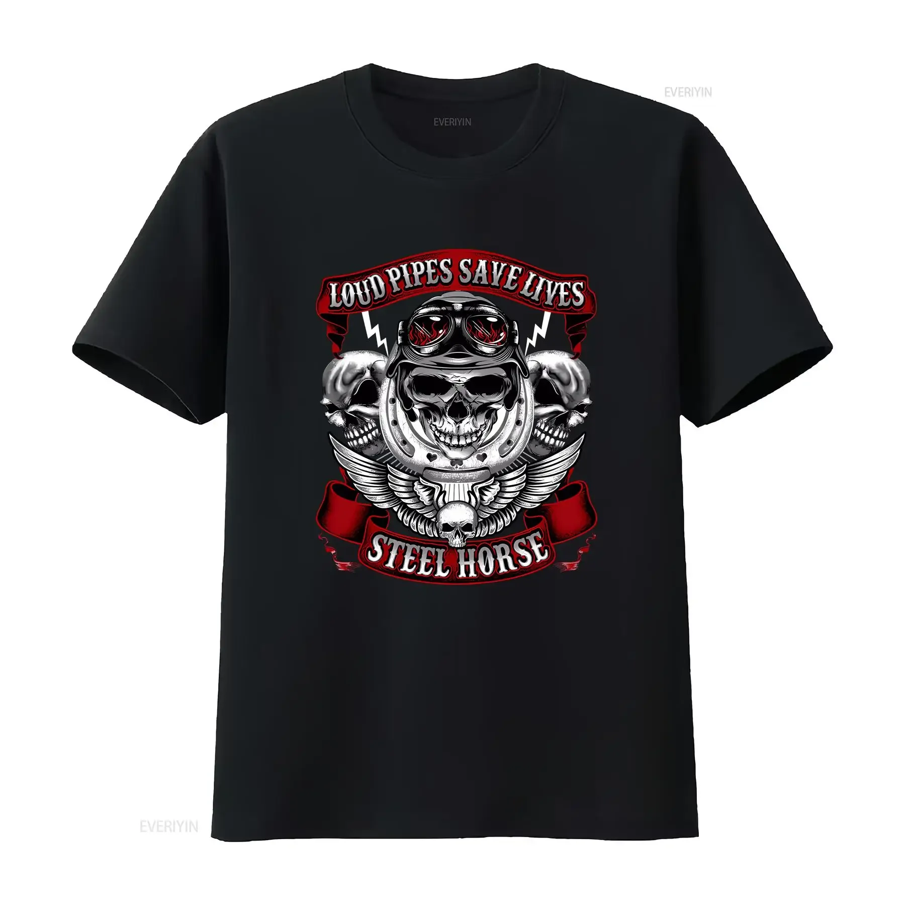Loud Pipes Save Lives Steel Horse Motorcycle biker Men's T-Shirt | DTG Printed vintage vintage Washed fashion designer clothes 
Loud Pipes Save Lives Steel Horse Motorcycle biker Men's T-Shirt | DTG Printed vintage vintage Washed fashion designer clothes