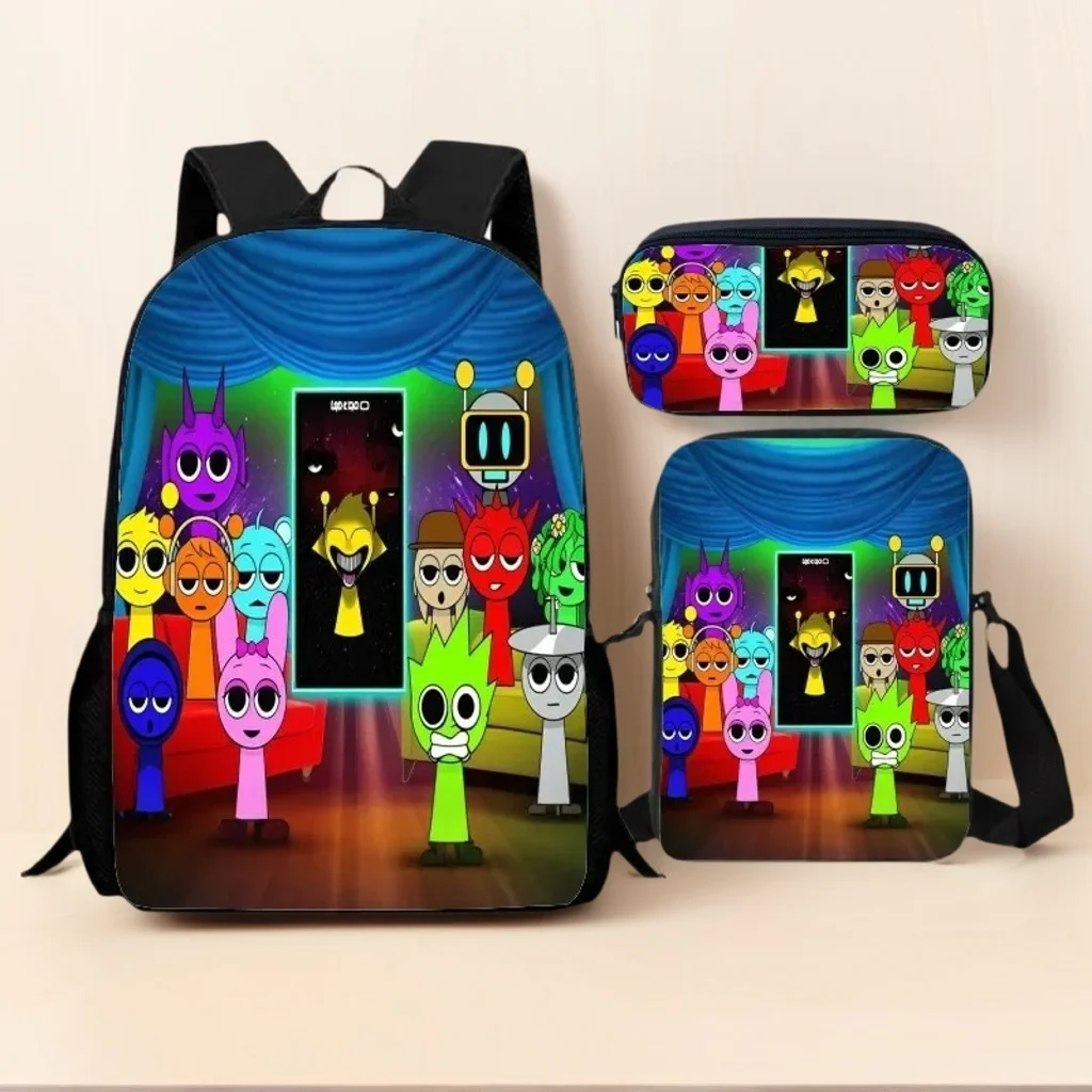 Student Canvas Book Bag Lightweight Schoolbag,Sprunki Classic Daypack and Shoulder Bag,Pencil Case 3Pcs Set Kid Backpack
Student Canvas Book Bag Lightweight Schoolbag,Sprunki Classic Daypack and Shoulder Bag,Pencil Case 3Pcs Set Kid Backpack