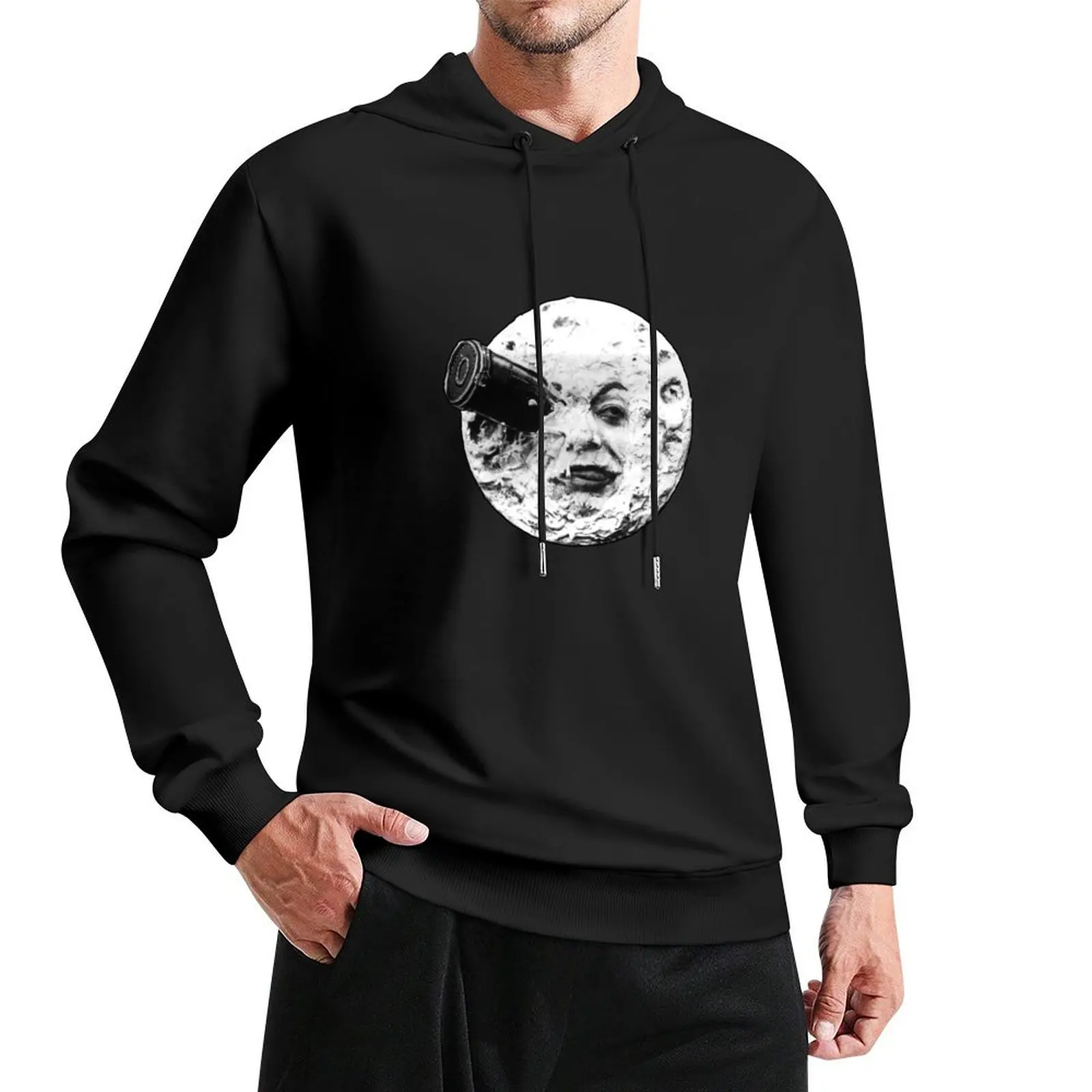 A Trip to the Moon (Le Voyage Dans La Lune) - face only Pullover Hoodie autumn new products men hoodie 
A Trip to the Moon (Le Voyage Dans La Lune) - face only Pullover Hoodie autumn new products men hoodie