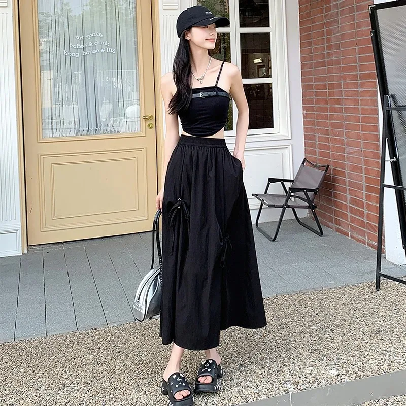 Sweet Elegant Women Bow High Waist A Line Long Skirt Loose Elastic Waist Spring Summer Daily Casual Street Wear Dress S-4XL
Sweet Elegant Women Bow High Waist A Line Long Skirt Loose Elastic Waist Spring Summer Daily Casual Street Wear Dress S-4XL