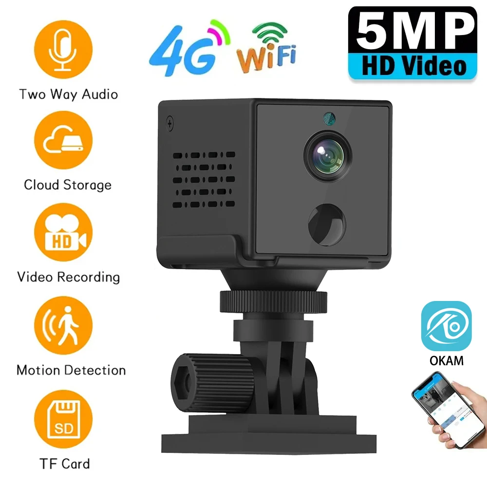 5MP 4G SIM-карта Мини-камера Wi-Fi Беспроводной мониторинг Обнаружение человека Безопасность IP-камера Внутренняя домашняя видеокамера видеонаблюдения
5MP 4G SIM-карта Мини-камера Wi-Fi Беспроводной мониторинг Обнаружение человека Безопасность IP-камера Внутренняя домашняя видеокамера видеонаблюдения