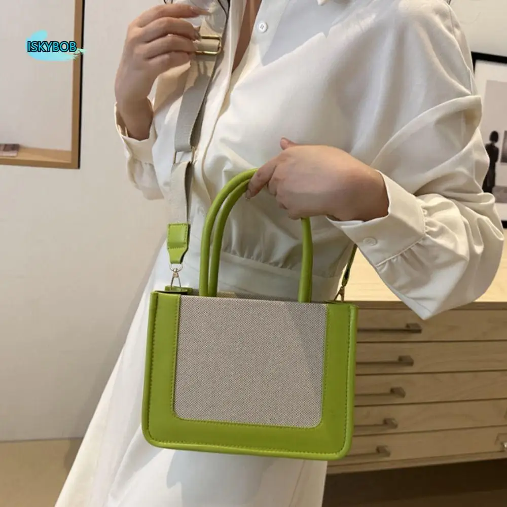 Fashion Elegant Splicing Color Handbag Square Top-Handle Woven Shoulder Bag Commuting Leisure Grass Woven Crossbody Bag Women
Fashion Elegant Splicing Color Handbag Square Top-Handle Woven Shoulder Bag Commuting Leisure Grass Woven Crossbody Bag Women