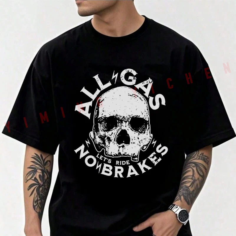 Cotton T Shirt Casual ALL GAS NO BRAKES Graphic Motorcycle T-shirt Summer Short Sleeves 2026 Men Tshirt Tops Clothing Tee
Cotton T Shirt Casual ALL GAS NO BRAKES Graphic Motorcycle T-shirt Summer Short Sleeves 2026 Men Tshirt Tops Clothing Tee