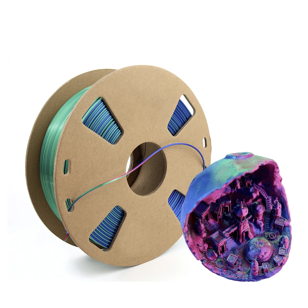 Трехцветная нить для 3D принтера Magic PLA Silk, катушка 1,75 мм, 1 кг, материал для 3d-печати для 3D-принтера s
Трехцветная нить для 3D принтера Magic PLA Silk, катушка 1,75 мм, 1 кг, материал для 3d-печати для 3D-принтера s