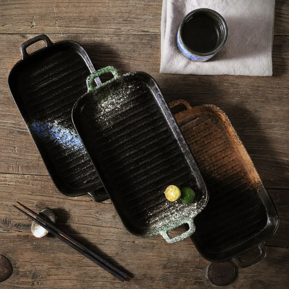1Pcs Green Ceramic Baking Plate Roasting Pan Dual Handle Kitchenware for Oven Baking Household Use Roasting Pan
1Pcs Green Ceramic Baking Plate Roasting Pan Dual Handle Kitchenware for Oven Baking Household Use Roasting Pan