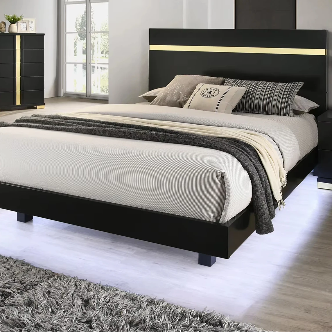 !@Black 1pc King Size Storage Bed Underbed LED Modern Bedroom Furniture Acrylic Trim Mattress Ready Bedframe Soft
!@Black 1pc King Size Storage Bed Underbed LED Modern Bedroom Furniture Acrylic Trim Mattress Ready Bedframe Soft