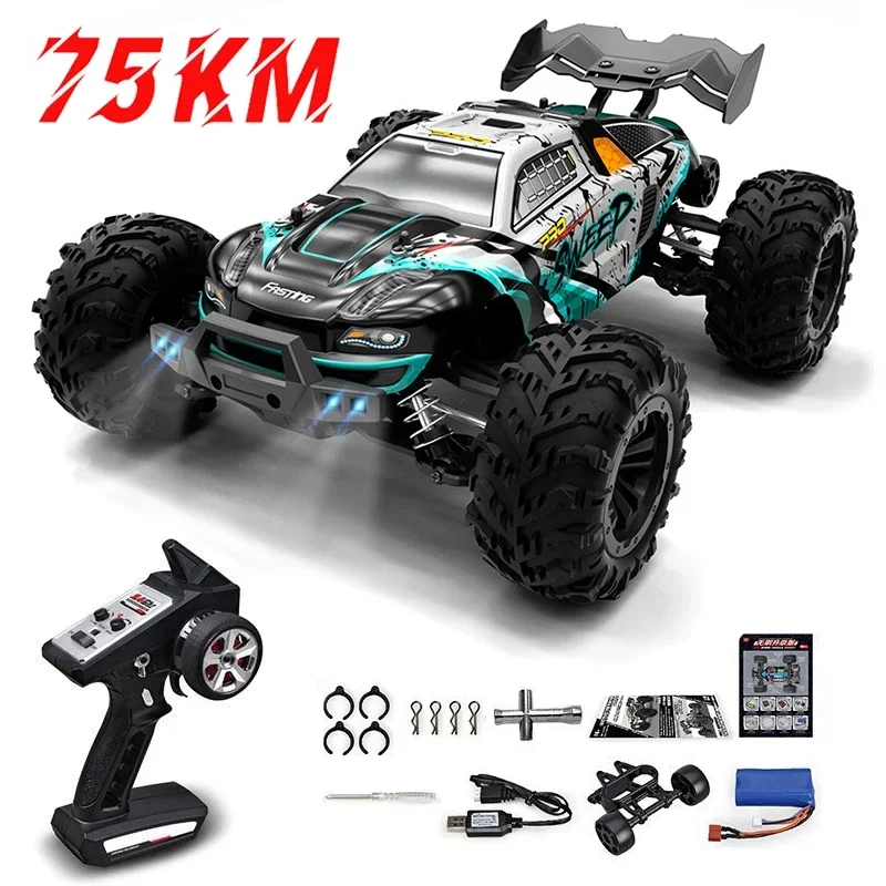 RC Car 75KM/H High Speed Racing Remote Control Car Truck for Adults 4WD Off Road Monster Trucks Climbing Vehicle Christmas Gift
RC Car 75KM/H High Speed Racing Remote Control Car Truck for Adults 4WD Off Road Monster Trucks Climbing Vehicle Christmas Gift