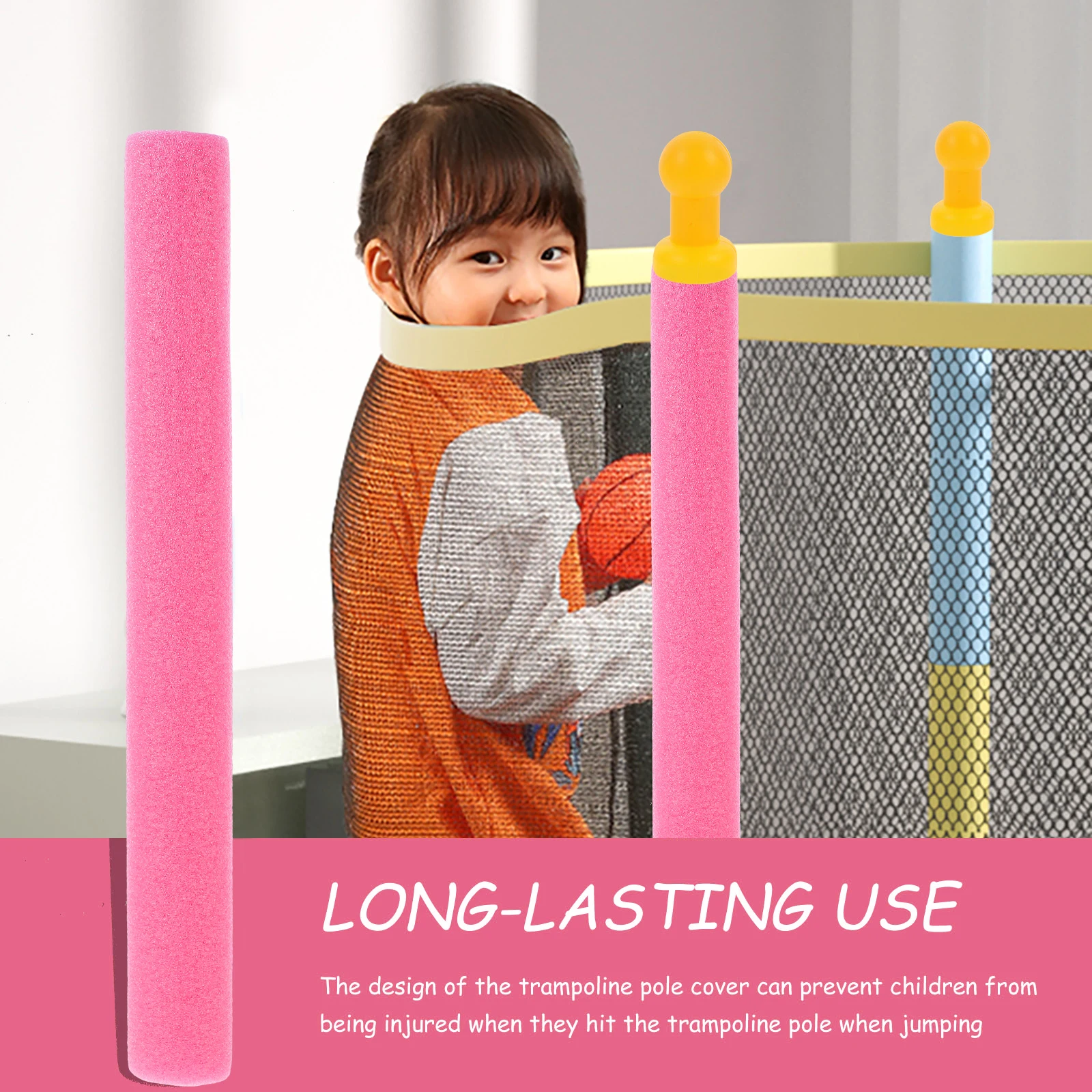 10pcs Trampoline Accessories Pink Sponge Tubes 40cm Pole Padding Replacement Foam Covers for Kids Safety Protection
10pcs Trampoline Accessories Pink Sponge Tubes 40cm Pole Padding Replacement Foam Covers for Kids Safety Protection