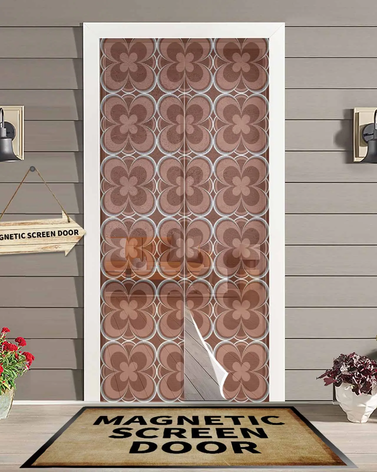 Classic Retro Floral Art Magnetic Door Curtain Living Room Bedroom Home Anti-mosquito Screen Door Curtain
Classic Retro Floral Art Magnetic Door Curtain Living Room Bedroom Home Anti-mosquito Screen Door Curtain