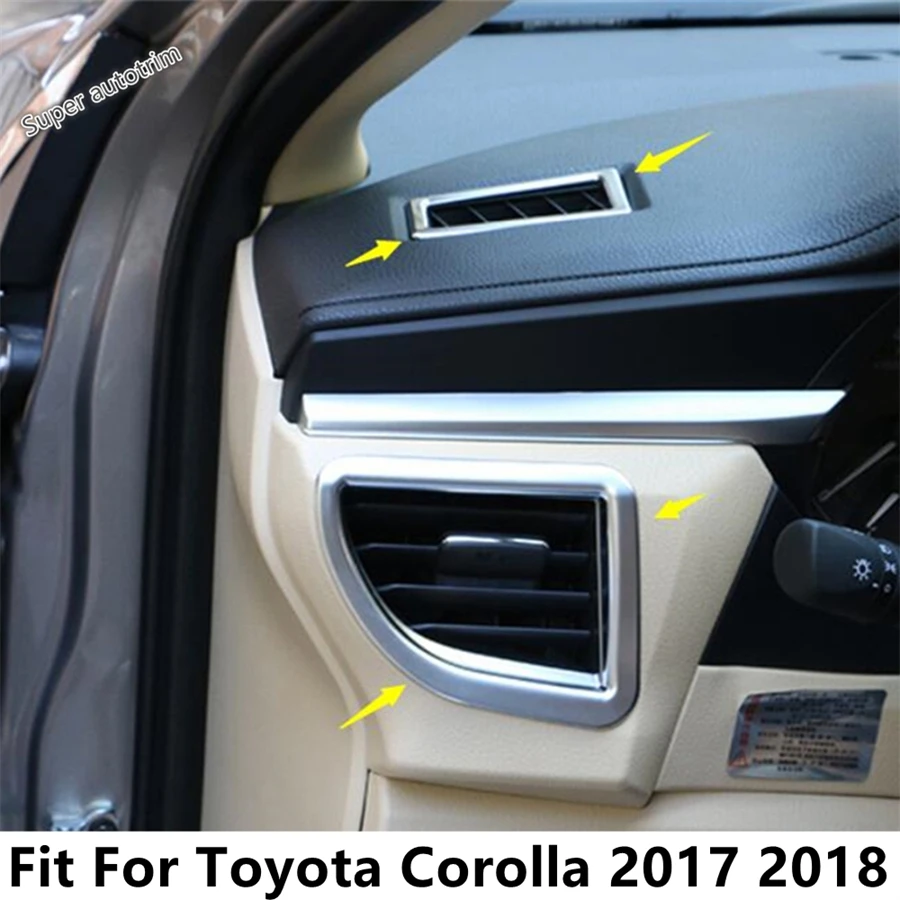 Car Dashboard Air Conditioning AC Vent Outlet Frame Cover Trim Fit For Toyota Corolla 2017 2018 ABS Matte Accessories Interior
Car Dashboard Air Conditioning AC Vent Outlet Frame Cover Trim Fit For Toyota Corolla 2017 2018 ABS Matte Accessories Interior