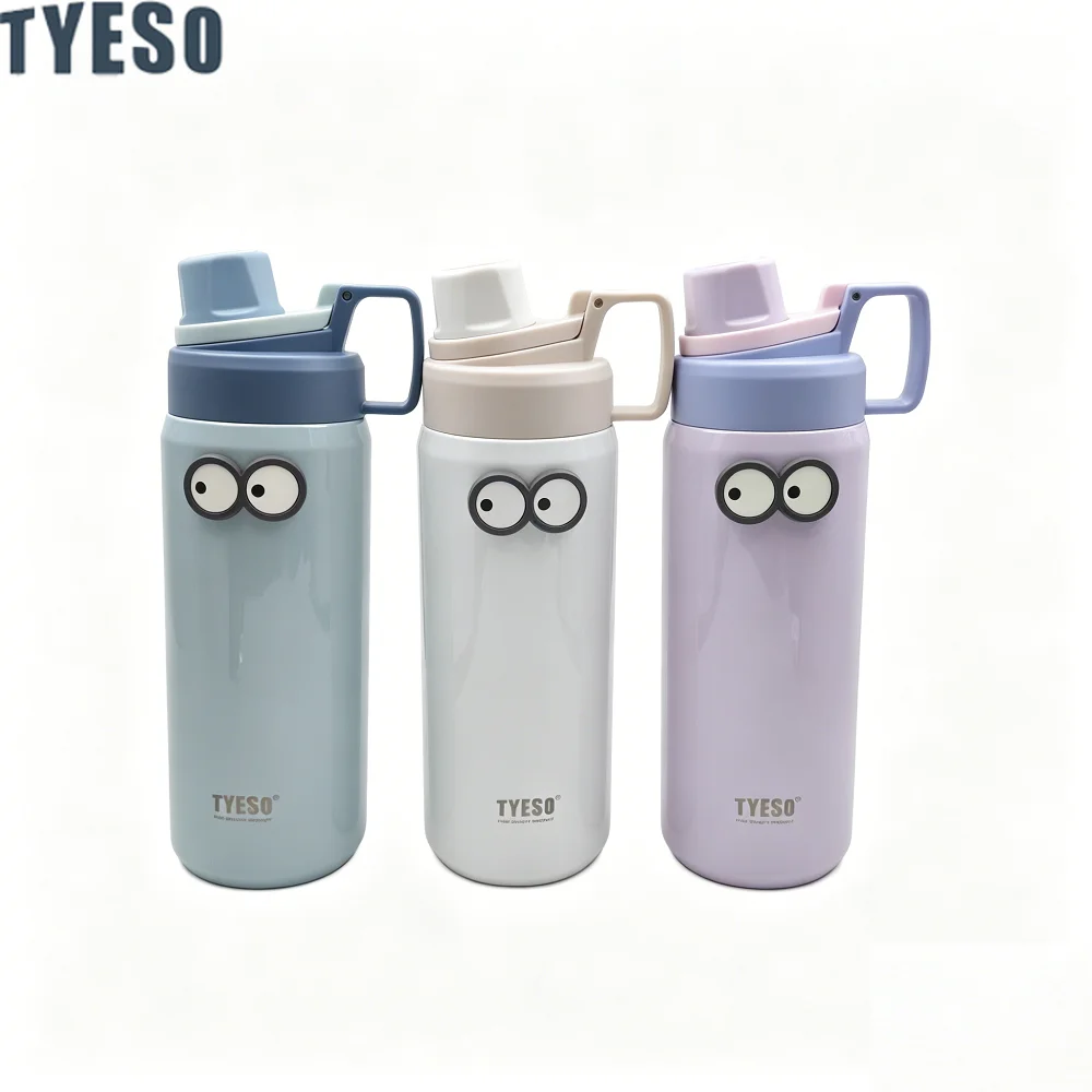 Tyeso 750ML Sports Vacuum Cup Water Bottle Insulated Leak-Proof Fitness Flask for Outdoor Workouts Travel with Sticker Eye
Tyeso 750ML Sports Vacuum Cup Water Bottle Insulated Leak-Proof Fitness Flask for Outdoor Workouts Travel with Sticker Eye