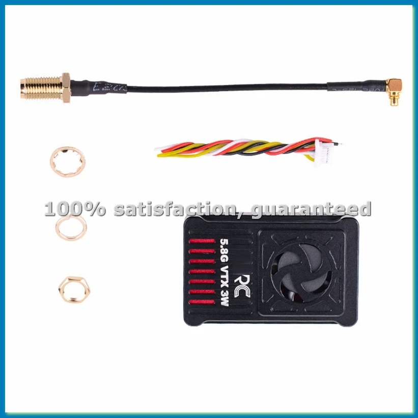 5.8G 3W VTX High Power 48CH FPV Video Transmitter Support 2-8s for Long Range FPV Drone RC Model Parts-A51M
5.8G 3W VTX High Power 48CH FPV Video Transmitter Support 2-8s for Long Range FPV Drone RC Model Parts-A51M