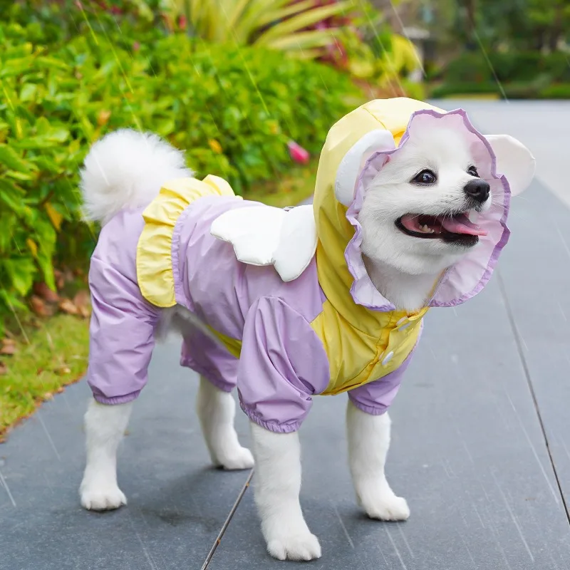 Angel Raincoat for Small and Medium Dogs Teddy Four-legged Waterproof Poncho Pet Summer Rain Hoodie
Angel Raincoat for Small and Medium Dogs Teddy Four-legged Waterproof Poncho Pet Summer Rain Hoodie