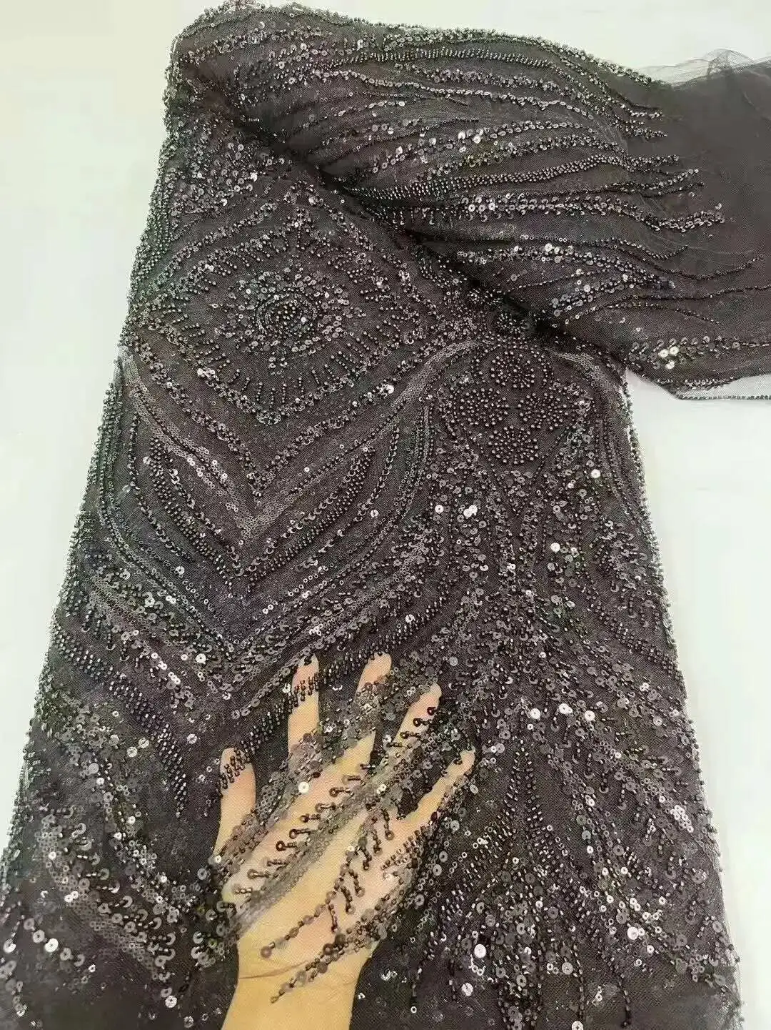 Nigerian Heavy Handmade Beads Tulle Lace Fabric 2025 African Luxury Sequins Lace Fabric For Women Evening Cloth Dresses
Nigerian Heavy Handmade Beads Tulle Lace Fabric 2025 African Luxury Sequins Lace Fabric For Women Evening Cloth Dresses