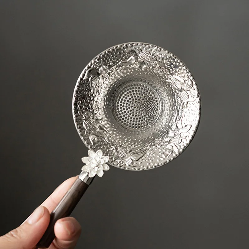 Lotus Tea Strainer Silver Metal Filter Alloy Mesh Stainless Steel Drain Tea Infusers Kitchen Chinese Kungfu Teaware Tea Ceremony
Lotus Tea Strainer Silver Metal Filter Alloy Mesh Stainless Steel Drain Tea Infusers Kitchen Chinese Kungfu Teaware Tea Ceremony