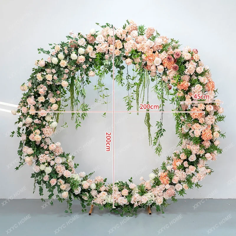 A Wedding background decoration arch flower arrangement, orange imitation silk garden art arrangement
A Wedding background decoration arch flower arrangement, orange imitation silk garden art arrangement