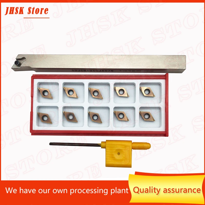 Metal lathe Turning Tools Bit Set Carbide Turning inserts DCGT0702 with 3/8 ,1/2 shank Turing tool holder CNC tools
Metal lathe Turning Tools Bit Set Carbide Turning inserts DCGT0702 with 3/8 ,1/2 shank Turing tool holder CNC tools
