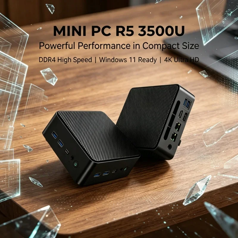 32GB DDR4 2TB M.2 SSD Hot LENO Portable Mini PC AMD Ryzen5 3500U Win11 4K HDMI DP Tiny Desktop For Home & Office
32GB DDR4 2TB M.2 SSD Hot LENO Portable Mini PC AMD Ryzen5 3500U Win11 4K HDMI DP Tiny Desktop For Home & Office