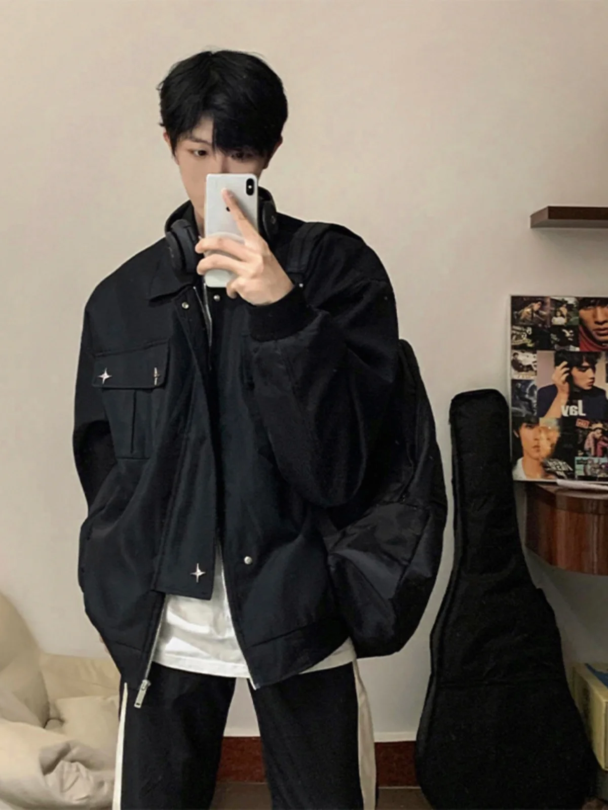 Мужская куртка Cleanfit в стиле американской уличной моды, бейсбольная куртка с звездами, весна-осень, пилотная куртка свободного кроя, подростковая мода, полиэстер...
Мужская куртка Cleanfit в стиле американской уличной моды, бейсбольная куртка с звездами, весна-осень, пилотная куртка свободного кроя, подростковая мода, полиэстер...