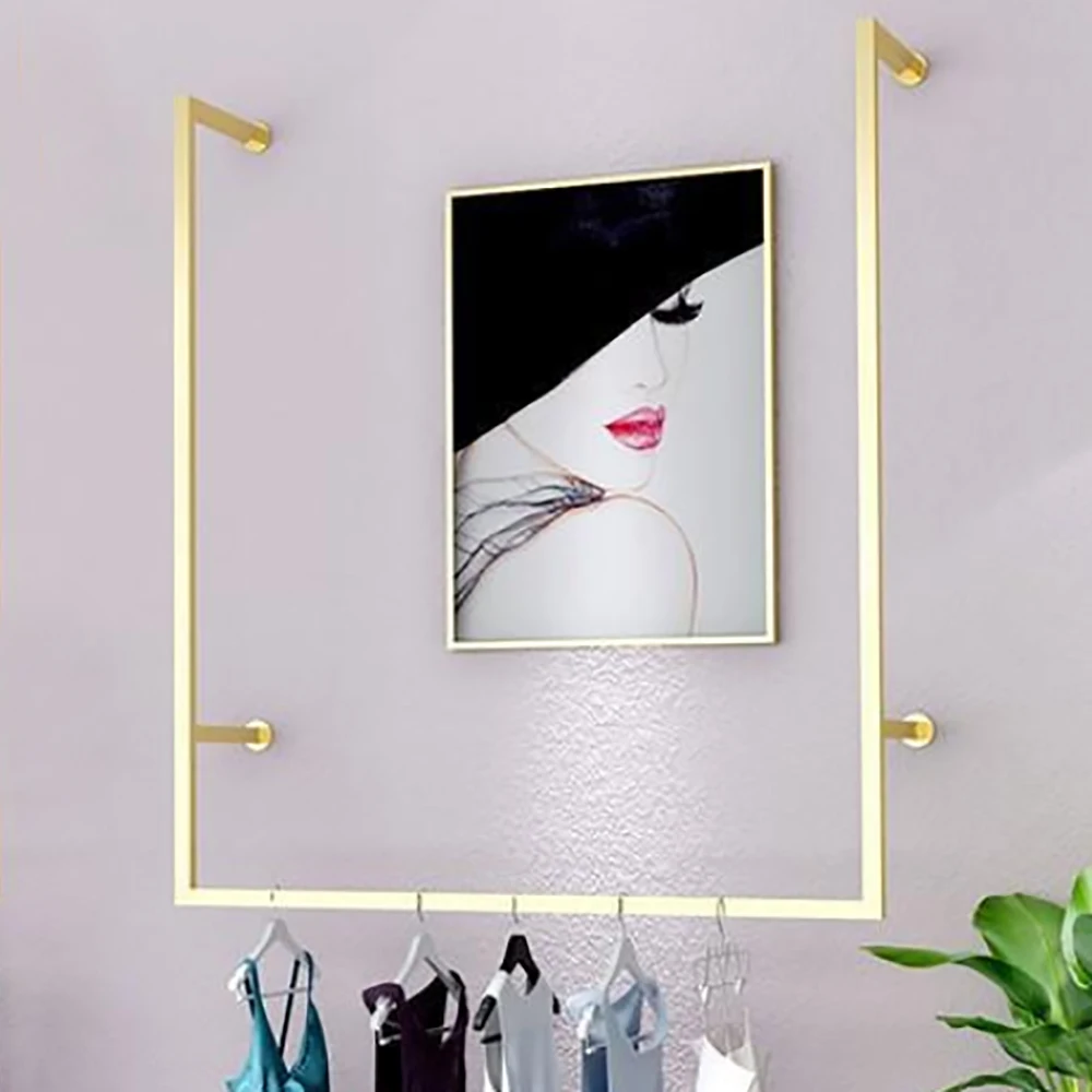 U Shaped Hanger Wall Mounted Metal Suspension Rack Simple Garment Display Shelf Clothing Store Home Storage
U Shaped Hanger Wall Mounted Metal Suspension Rack Simple Garment Display Shelf Clothing Store Home Storage
