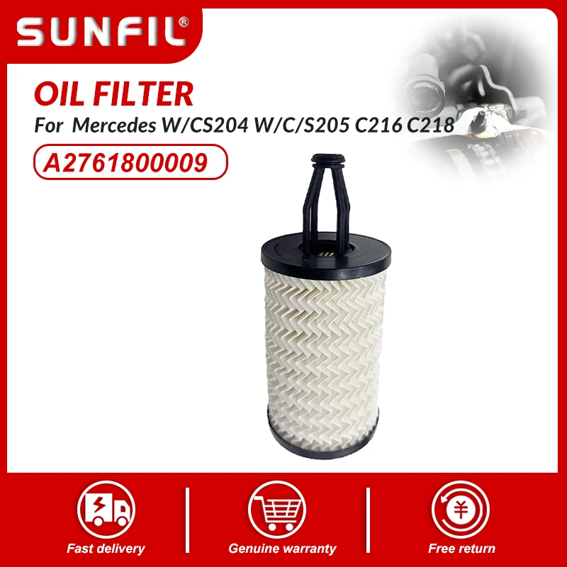 Oil Filter Element A2761800009 for Mercedes W/CS204, W/C/S205, C216. C218, X218, W/S212
Oil Filter Element A2761800009 for Mercedes W/CS204, W/C/S205, C216. C218, X218, W/S212