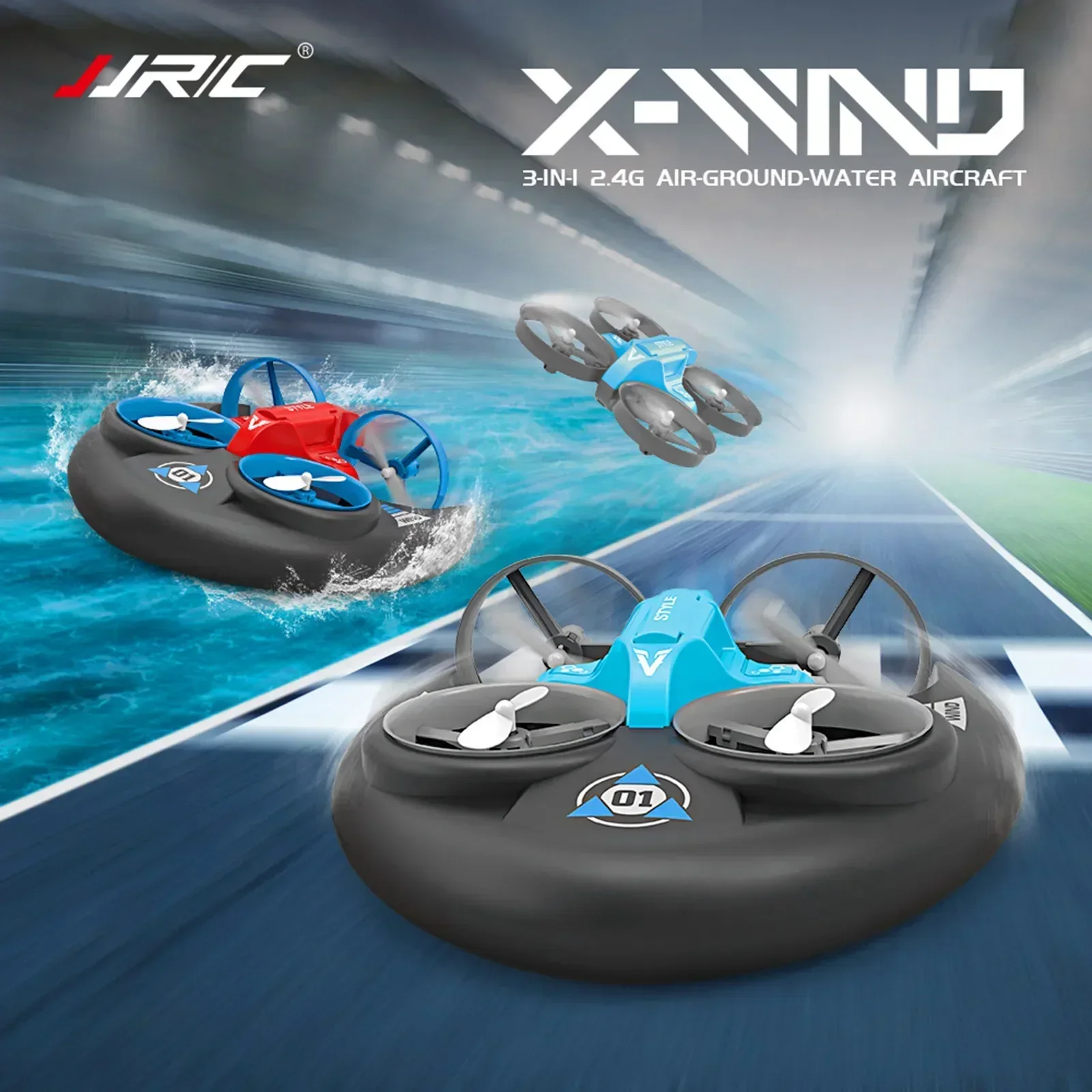 JJRC H101 2.4G Rc Water Land and Air Four Axis Flying Hovercraft Remote Control Vehicle 3-in-1 Rc Mini Drone Children Toy Gift
JJRC H101 2.4G Rc Water Land and Air Four Axis Flying Hovercraft Remote Control Vehicle 3-in-1 Rc Mini Drone Children Toy Gift