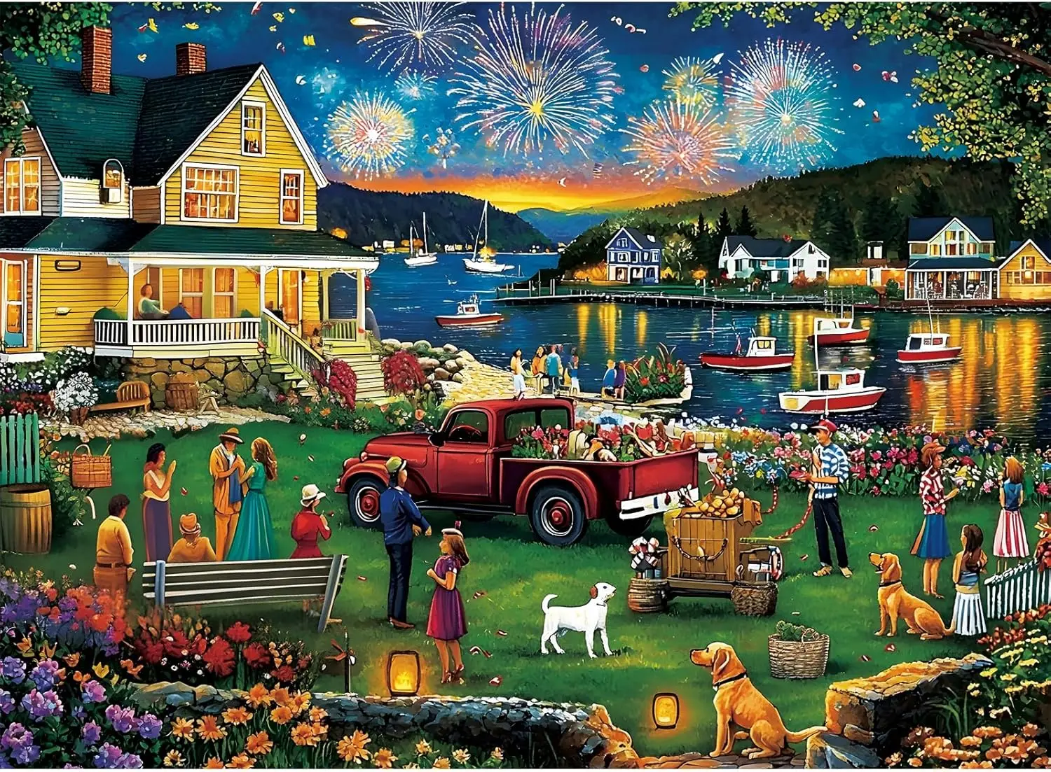 300 Piece Puzzle for Adults, Large Piece Fireworks Puzzle, Fun Family Game, 20.5x15in
300 Piece Puzzle for Adults, Large Piece Fireworks Puzzle, Fun Family Game, 20.5x15in