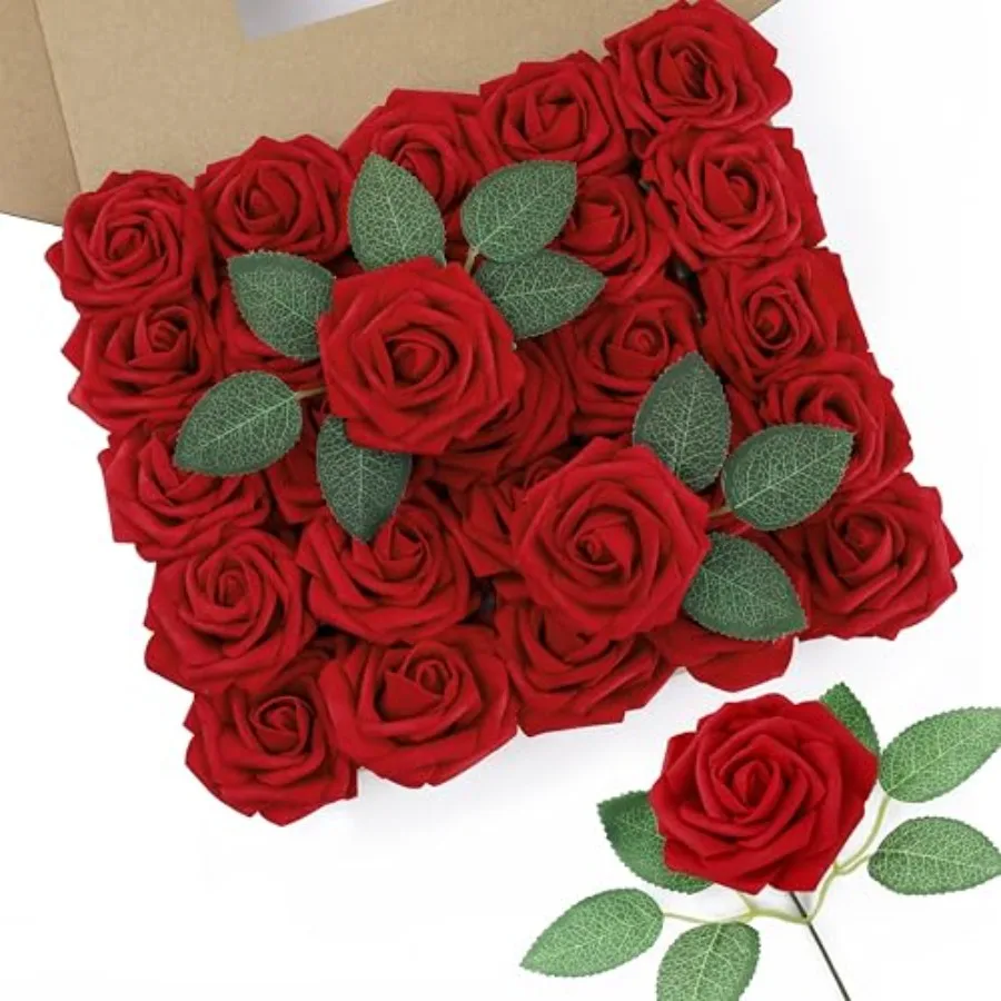 Artificial Roses Flowers Fake Roses with Stems Real Touch Foam Flowers for DIY Wedding Bouquet Party Centerpiece Floral Arrange
Artificial Roses Flowers Fake Roses with Stems Real Touch Foam Flowers for DIY Wedding Bouquet Party Centerpiece Floral Arrange