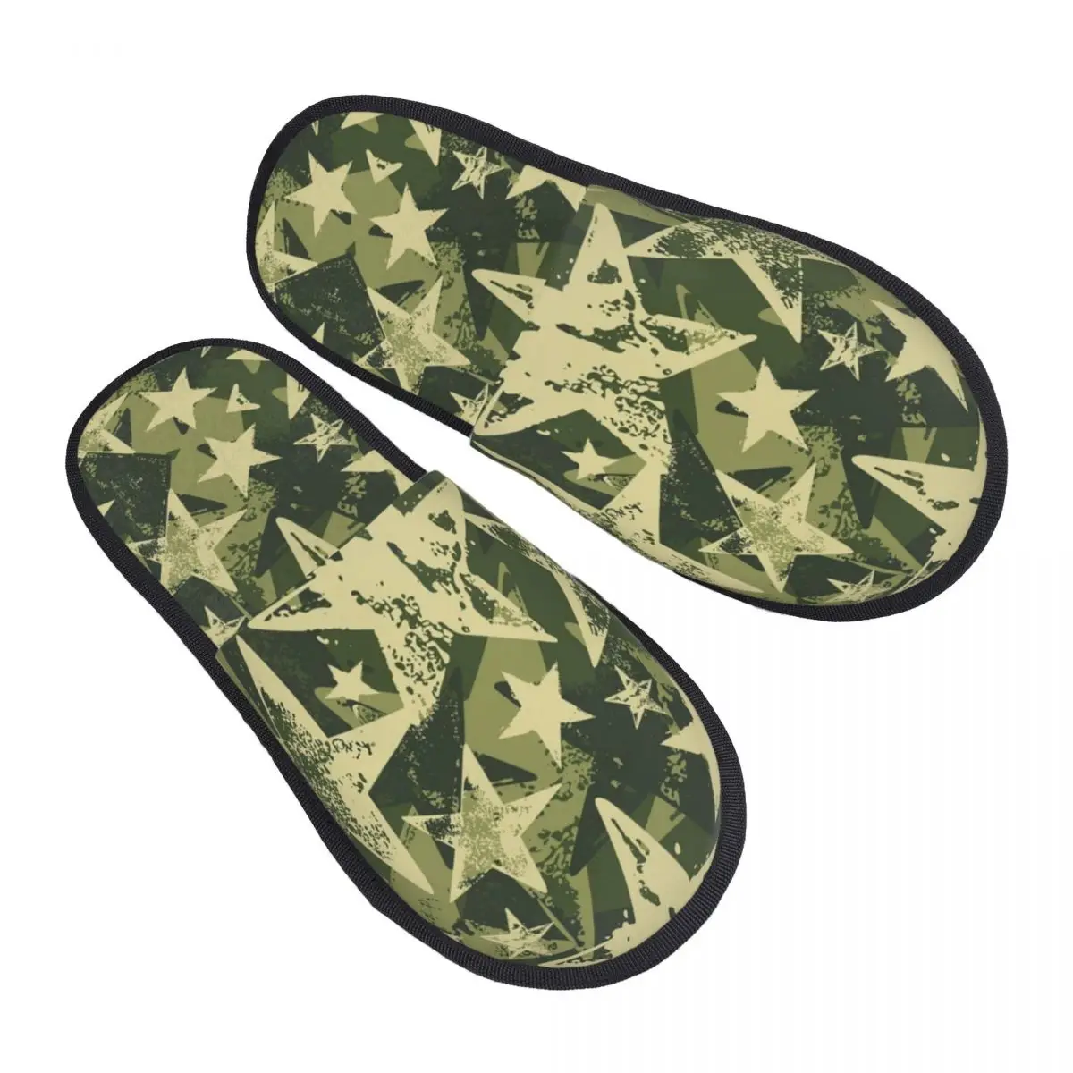 Custom Army Military Camouflage Star Camo Soft Memory Foam House Slippers Women Comfy Warm Anti-Skid Slipper
Custom Army Military Camouflage Star Camo Soft Memory Foam House Slippers Women Comfy Warm Anti-Skid Slipper