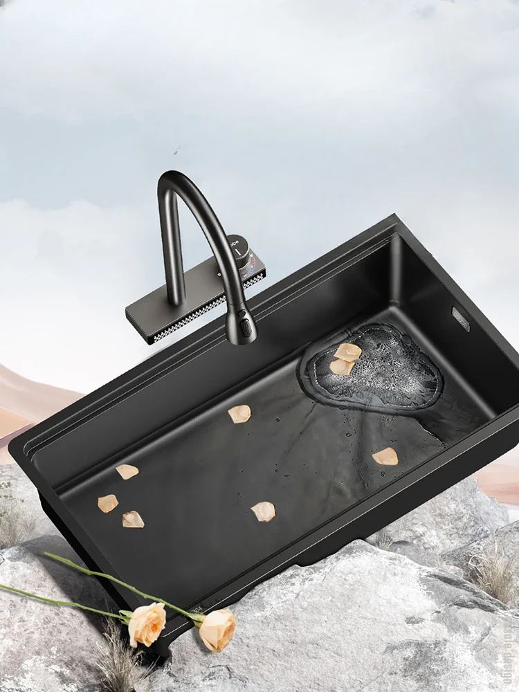 Большая одиночная раковина из нержавеющей стали для кухни, утолщенная раковина для мытья посуды, овощей
Большая одиночная раковина из нержавеющей стали для кухни, утолщенная раковина для мытья посуды, овощей
