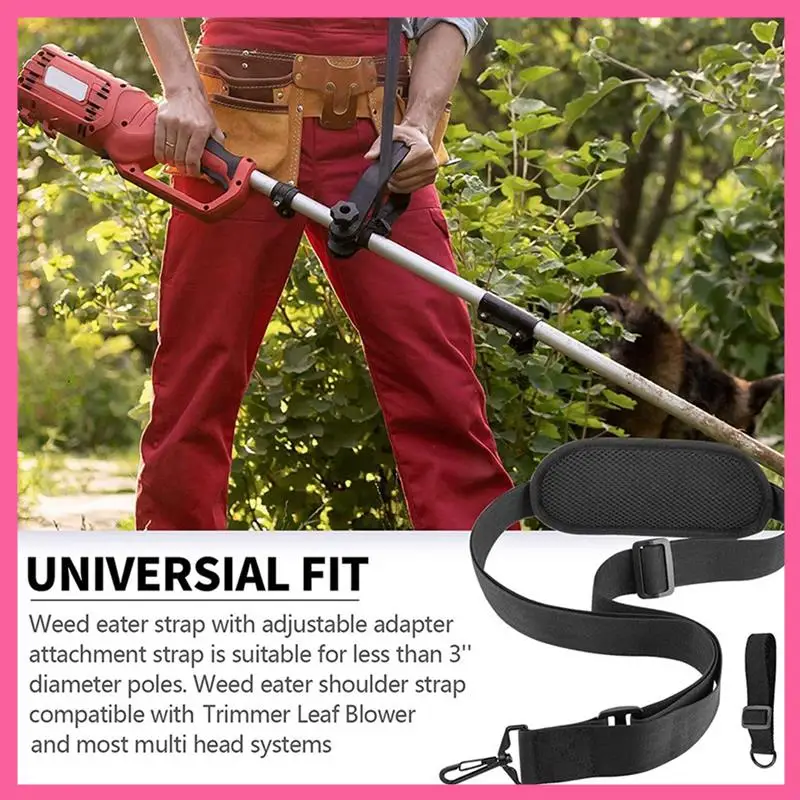 Weed Eater Strap, Trimmer Shoulder Strap Weed Wacker Harness Upgraded Metal-Clip For EGO String Trimmer, Leaf Blower Easy To Use
Weed Eater Strap, Trimmer Shoulder Strap Weed Wacker Harness Upgraded Metal-Clip For EGO String Trimmer, Leaf Blower Easy To Use