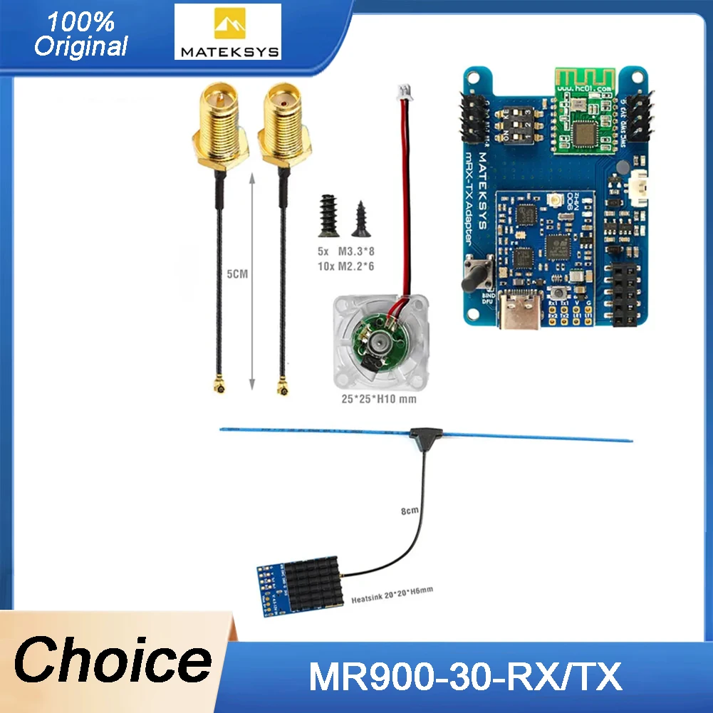 MATEK MATEKSYS MLRS MAVLINK 900MHZ TX МОДУЛЬ KIT MR900-30-TX / MLRS MAVLINK 900MHZ RECEIVER MR900-30-RX Для радиоуправляемого дрона дальнего действия
MATEK MATEKSYS MLRS MAVLINK 900MHZ TX МОДУЛЬ KIT MR900-30-TX / MLRS MAVLINK 900MHZ RECEIVER MR900-30-RX Для радиоуправляемого дрона дальнего действия