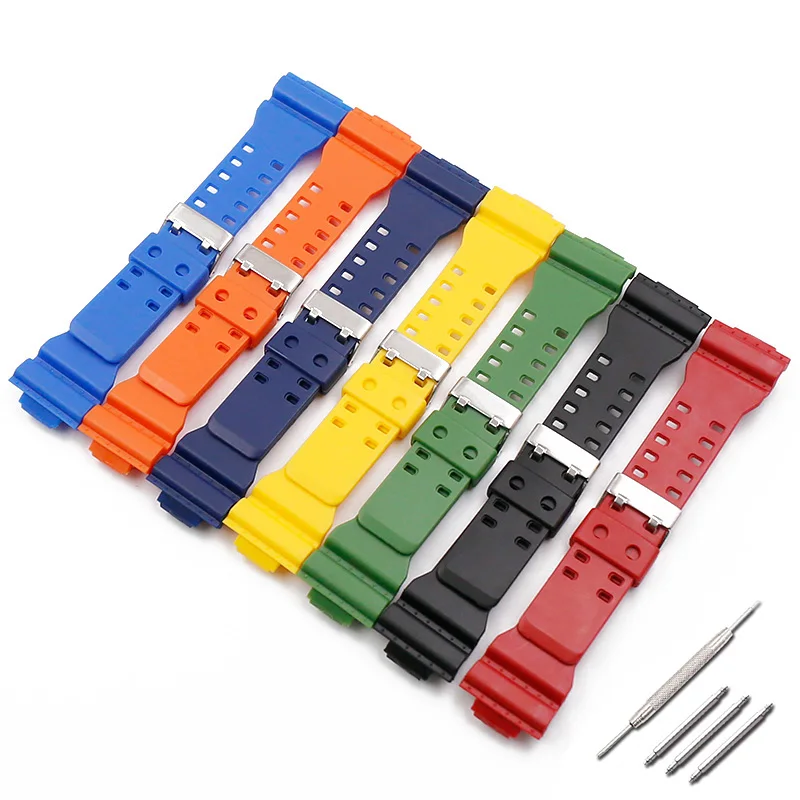 16mm Men's rubber watch band for Casio GA GD GAX GLS-100 110 120 700 140 150 710 8900 watch strap women's sports resin wristband
16mm Men's rubber watch band for Casio GA GD GAX GLS-100 110 120 700 140 150 710 8900 watch strap women's sports resin wristband