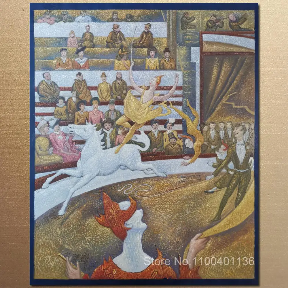 Impressionist Canvas Art Handmade Georges Seurat Painting Circus Pointillism Abstract Modern Artwork Office Bedroom Wall Decor
Impressionist Canvas Art Handmade Georges Seurat Painting Circus Pointillism Abstract Modern Artwork Office Bedroom Wall Decor