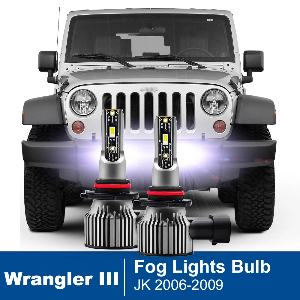2pcs Led Car Fog Lamp For Jeep Wrangler III JK 2006 2007 2008 2009 Front Fog Light Bulb Car Accessories Canbus
2pcs Led Car Fog Lamp For Jeep Wrangler III JK 2006 2007 2008 2009 Front Fog Light Bulb Car Accessories Canbus