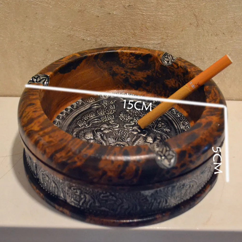 Wooden Cigarette Ashtray Round Vintage Elephant Pattern For Home Bar Cafe Hotel Decor Smoking Holder Table Accessory
Wooden Cigarette Ashtray Round Vintage Elephant Pattern For Home Bar Cafe Hotel Decor Smoking Holder Table Accessory