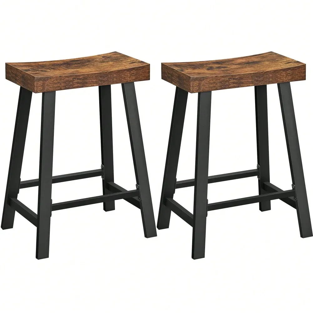 Bar Stools, Set Of 2 Bar Chairs, Kitchen Breakfast Bar Stools With Footrest, 23.6 Inches High, Industrial In Living Room, Party
Bar Stools, Set Of 2 Bar Chairs, Kitchen Breakfast Bar Stools With Footrest, 23.6 Inches High, Industrial In Living Room, Party