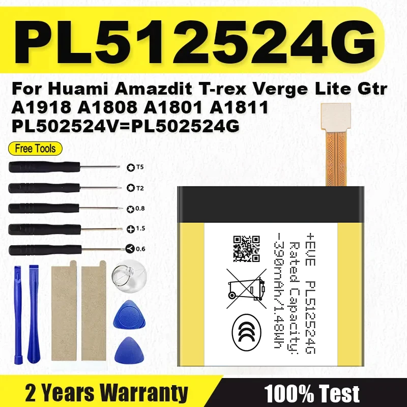 Новый аккумулятор PL502524V PL512524G для Huami AMAZFIT T-rex Verge Lite Gtr A1918 A1808 A1801 A1811, аккумулятор для умных часов
Новый аккумулятор PL502524V PL512524G для Huami AMAZFIT T-rex Verge Lite Gtr A1918 A1808 A1801 A1811, аккумулятор для умных часов