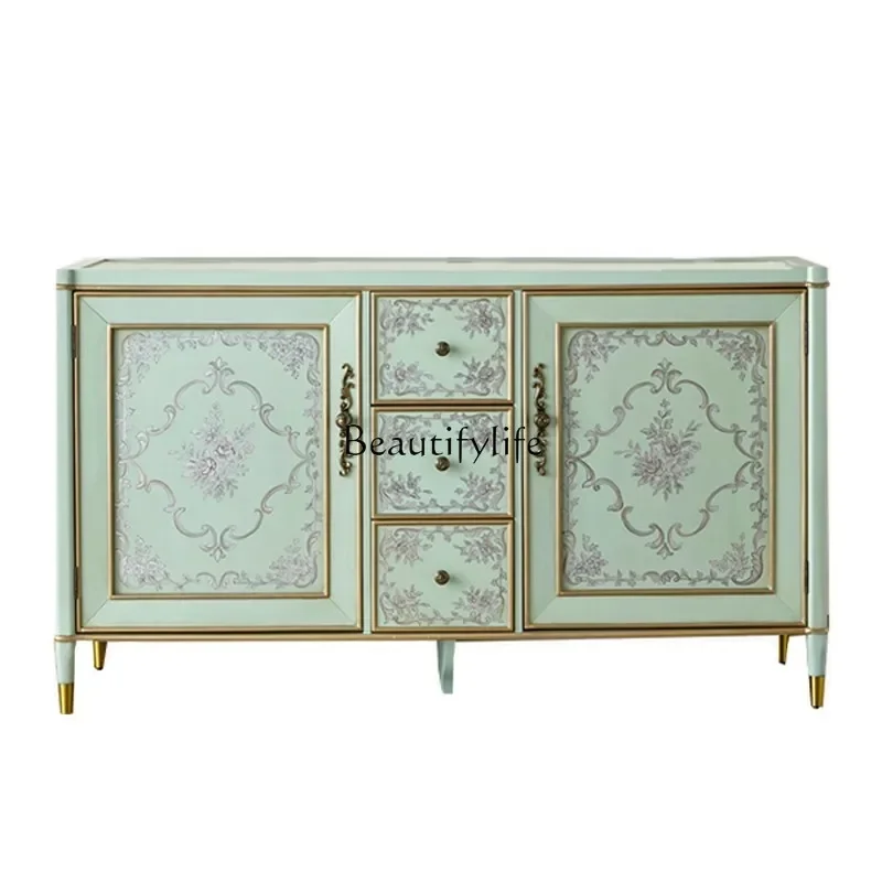 FG28French European pastoral decorative cabinet retro two-door three-bucket locker
FG28French European pastoral decorative cabinet retro two-door three-bucket locker