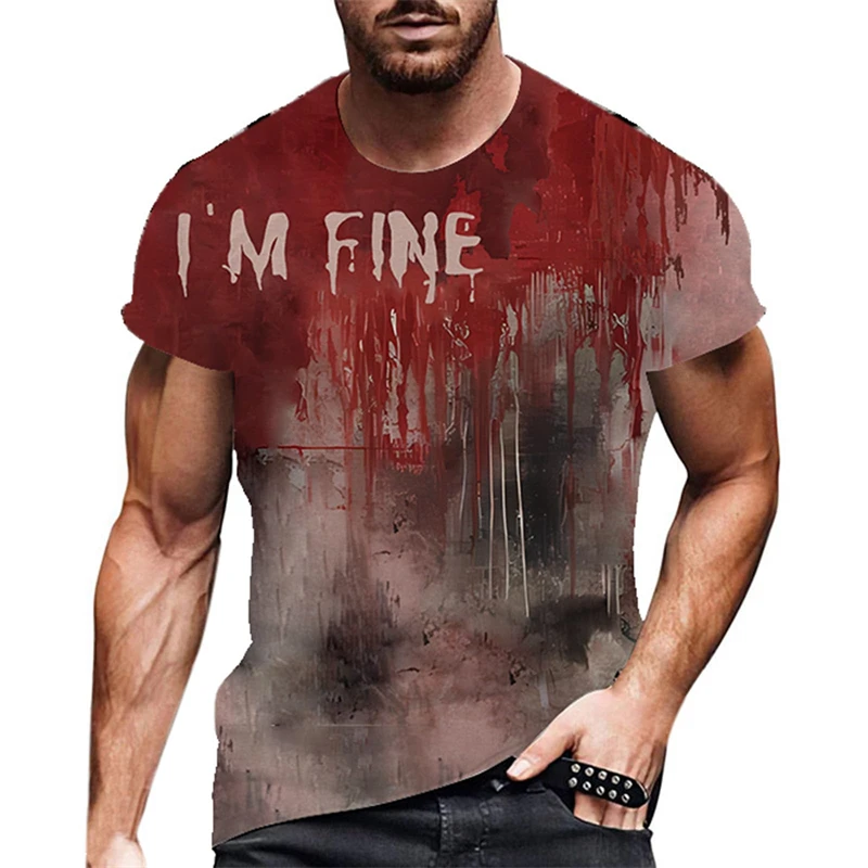 Halloween 3D Print Horror Bloody T Shirt Men Casual Fashion Street Short Sleeve TShirt Mens Designer Clothes Woman Kids Tee Tops
Halloween 3D Print Horror Bloody T Shirt Men Casual Fashion Street Short Sleeve TShirt Mens Designer Clothes Woman Kids Tee Tops