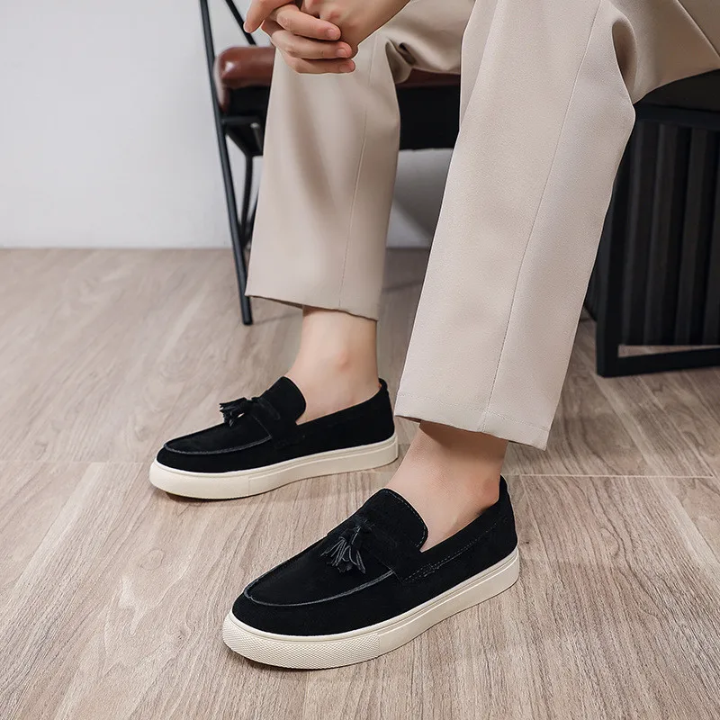 Men Shoes Fashion Platform Casual Shoe Suede Leather Loafers Men Slip On Soft Moccasins Lightweight Breathable Men Driving Shoes
Men Shoes Fashion Platform Casual Shoe Suede Leather Loafers Men Slip On Soft Moccasins Lightweight Breathable Men Driving Shoes