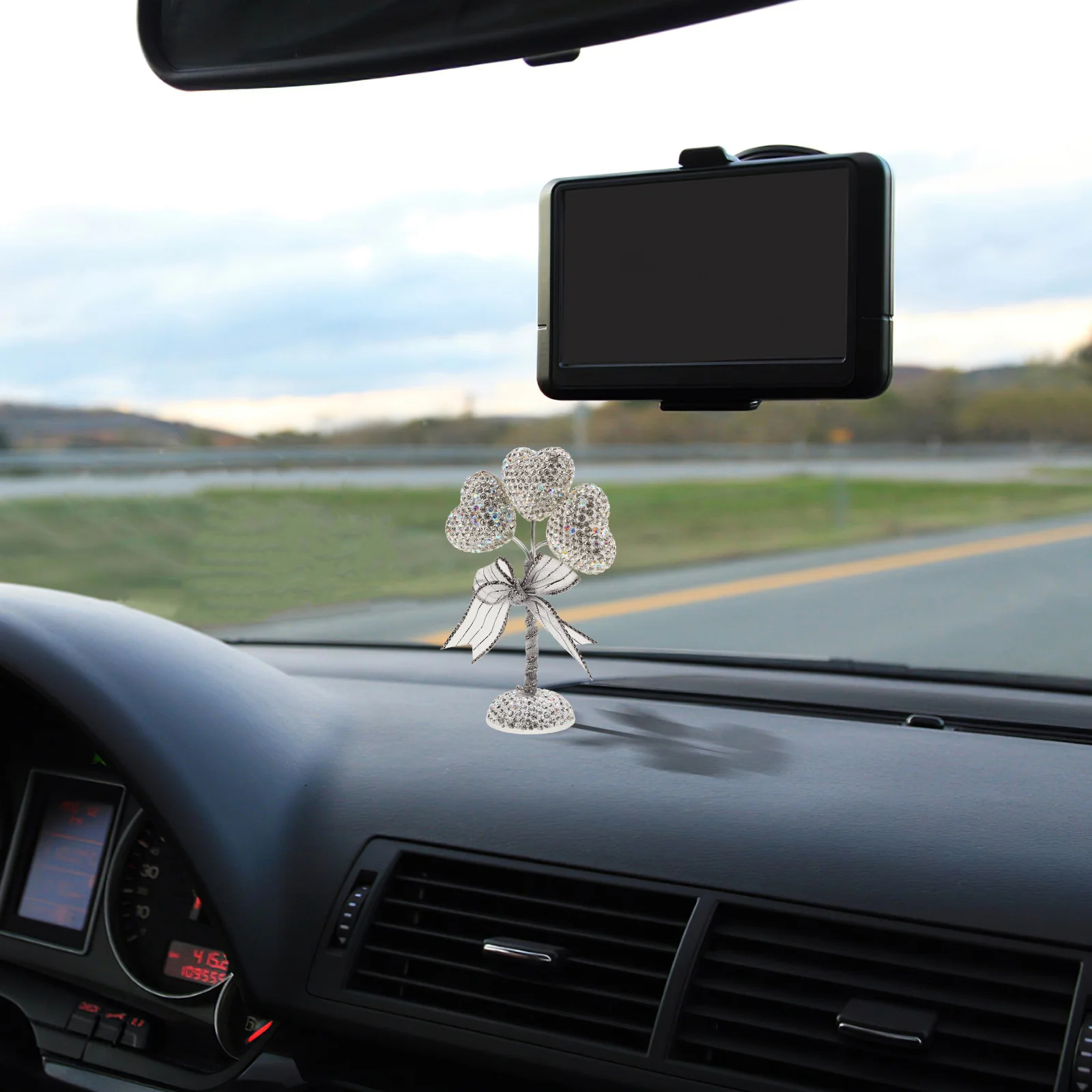 Heart Shaped Balloon Car Dashboard Decoration Rhinestone Crystal Bling Heart Ornaments for Vehicle Interior Romantic Design Easy
Heart Shaped Balloon Car Dashboard Decoration Rhinestone Crystal Bling Heart Ornaments for Vehicle Interior Romantic Design Easy