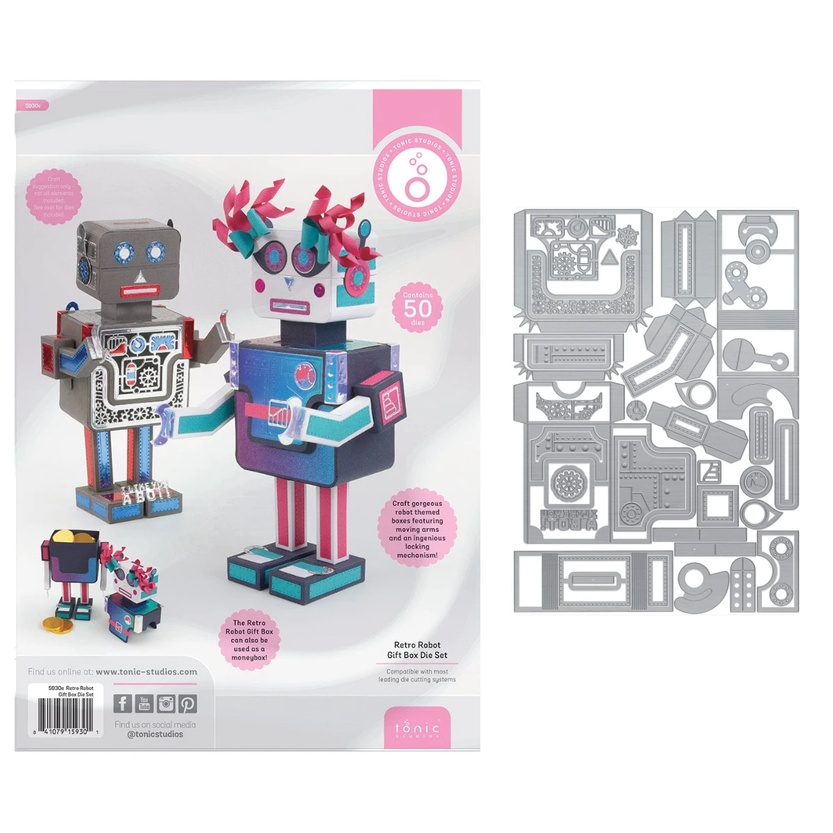 Gift Box Die Metal Cutting Dies for DIY Retro Robot Gift Box Die Set Scrapbooking Paper Card Craft Embossing Template Christmas
Gift Box Die Metal Cutting Dies for DIY Retro Robot Gift Box Die Set Scrapbooking Paper Card Craft Embossing Template Christmas