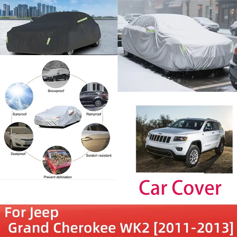 For Jeep Grand Cherokee WK2 2011-2013 Full Car Covers Outdoor Sun Anti UV Rain Snow Dust Protection Oxford Cloth Accessories
For Jeep Grand Cherokee WK2 2011-2013 Full Car Covers Outdoor Sun Anti UV Rain Snow Dust Protection Oxford Cloth Accessories